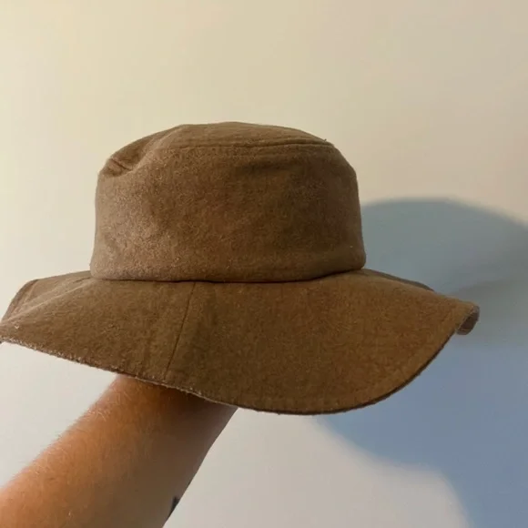 Old Navy Wool Camel Brown Wide Brim Hat Old Navy Classic Hats for Women | Mercari main image 2